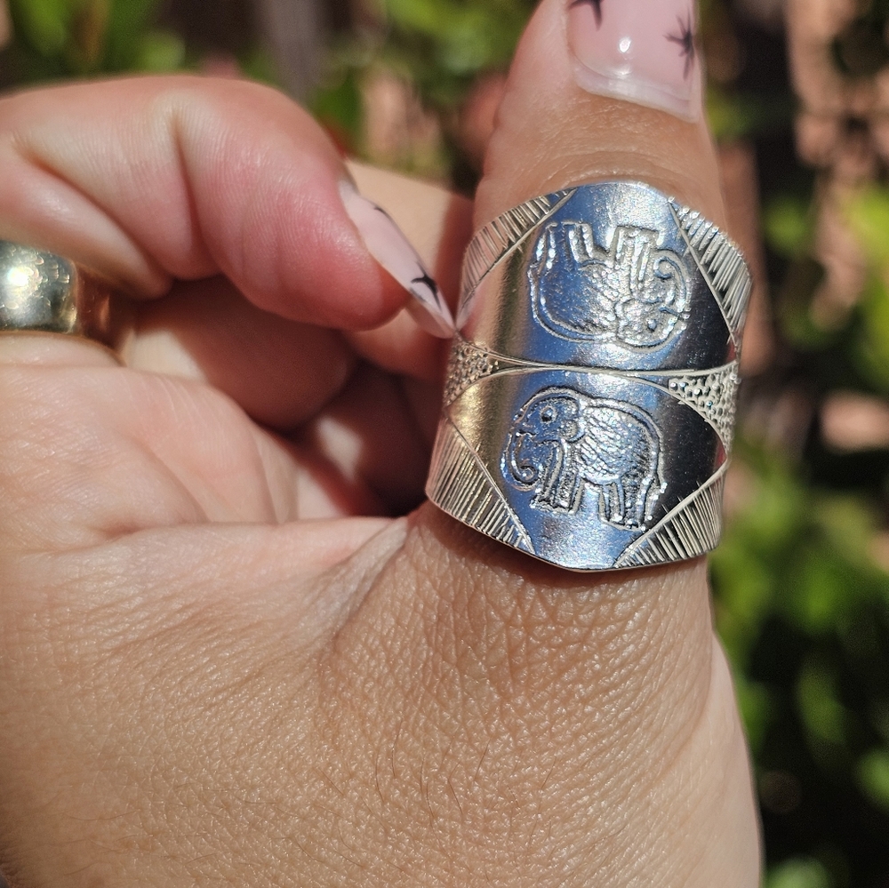 Extra Wide Elephant Ring 925